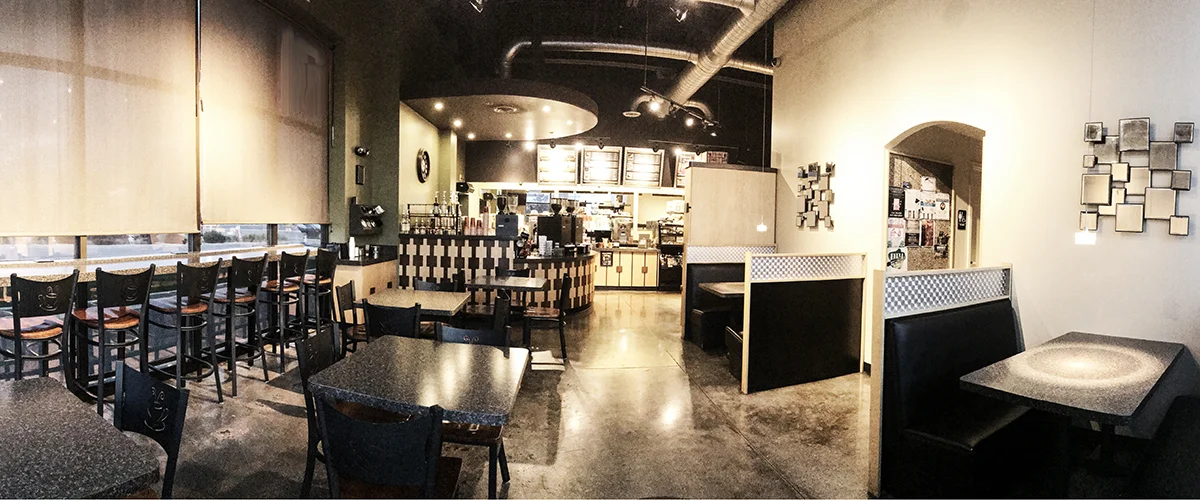 Interior photo of Midvale at Riverwalk  Beans and Brews