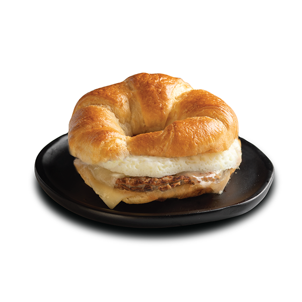 Sausage Egg and Cheddar Croissant